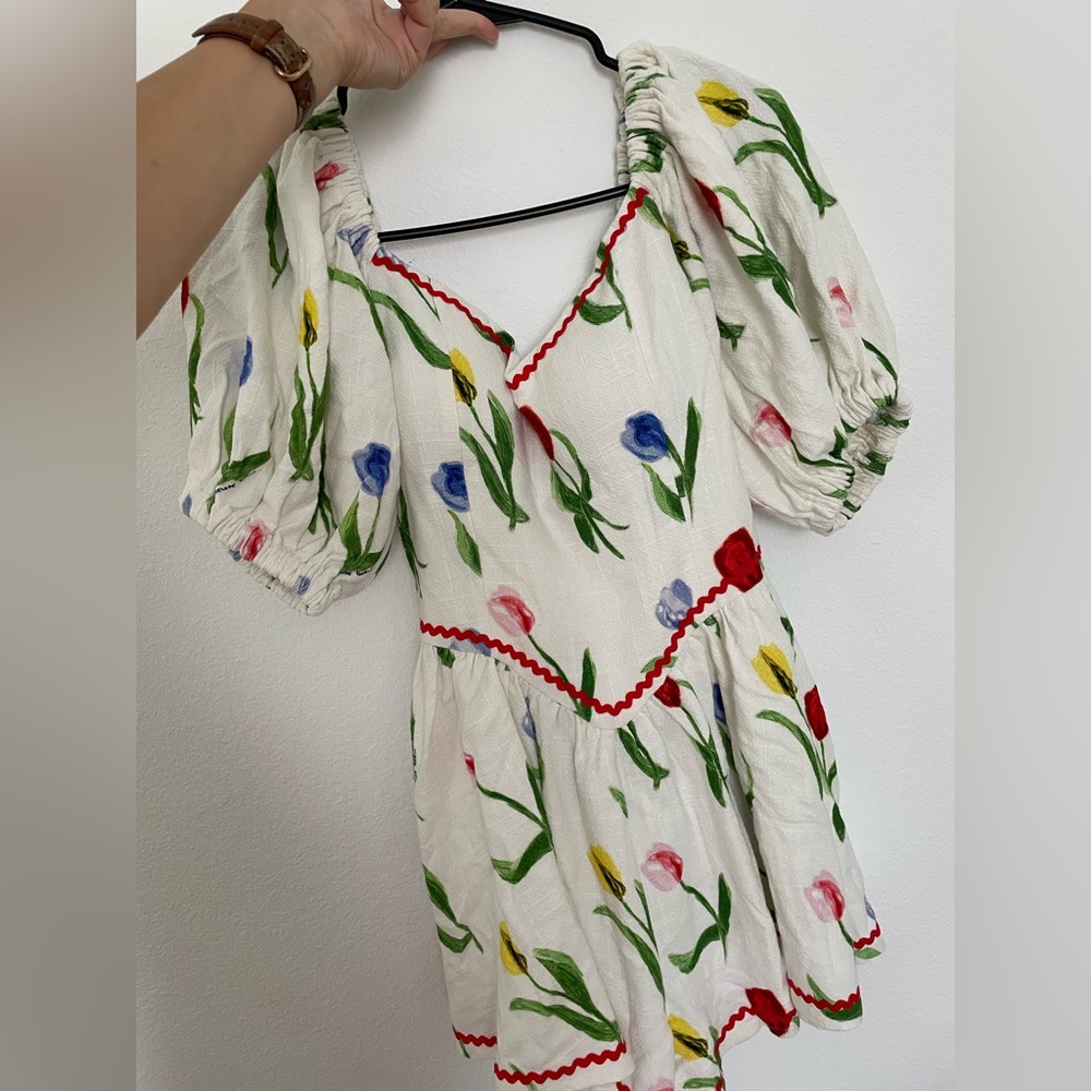 Fashion Brand Company Two-Lips Linen Romper